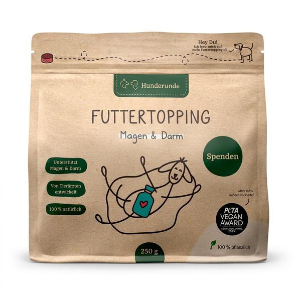 Hunderunde Futtertopping Magen & Darm Verpackung